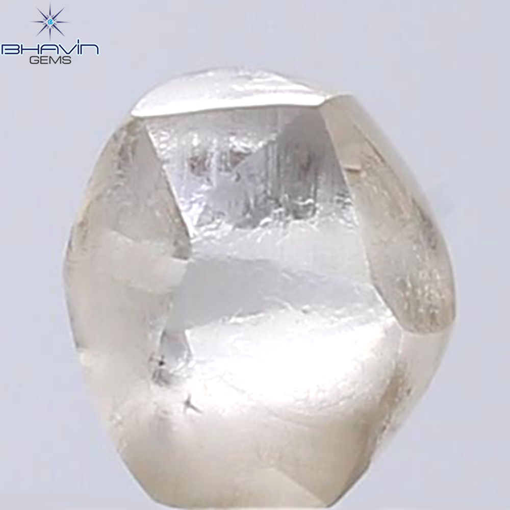 1.40 CT Rough Shape Natural Diamond Brown Color SI1 Clarity (6.48 MM)