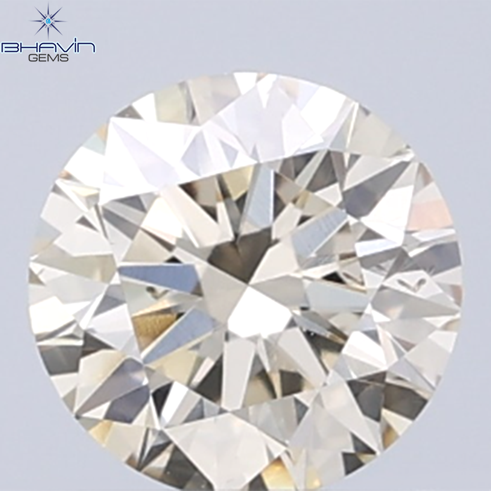 0.31 CT Natural Round Diamond Brown Color Clarity VS1 (4.41 MM)