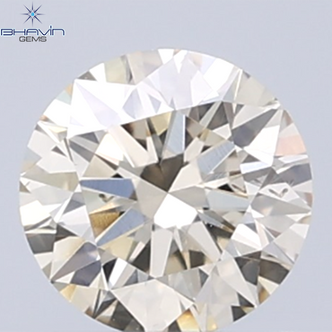 0.31 CT Natural Round Diamond Brown Color Clarity VS1 (4.41 MM)