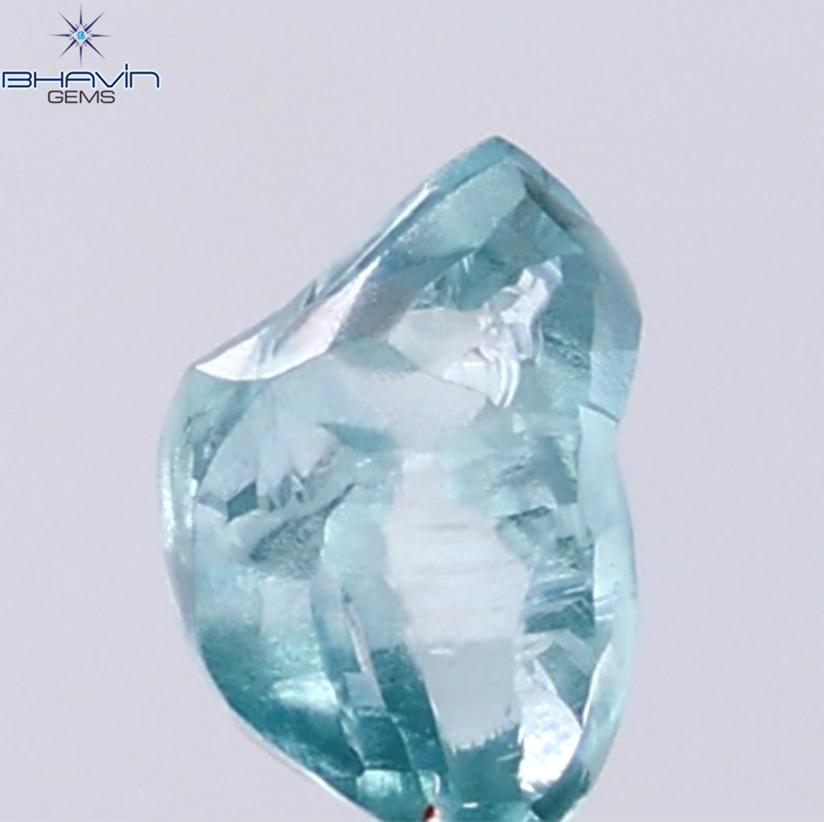 1.14 CT Natural Rough Diamond Enhanced Blue Color Clarity VS (7.43 MM)
