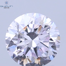 0.05 CT Natural Round Diamond Pink Color Clarity SI (2.3 MM)