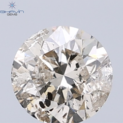 0.30 CT Natural Round Diamond Brown Color Clarity I1 (4.19 MM)