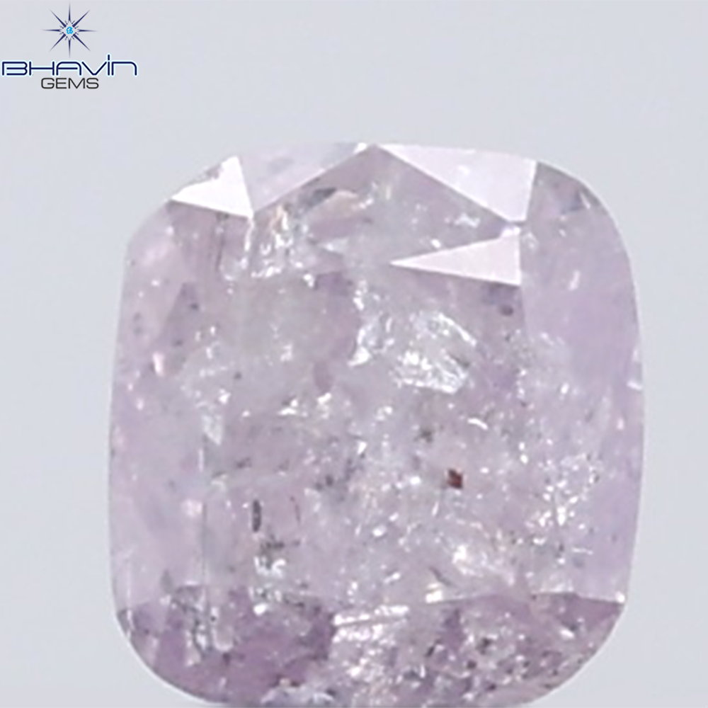 0.24 CT Cushion Diamond Natural Pink Color I3 Clarity (3.30 MM)