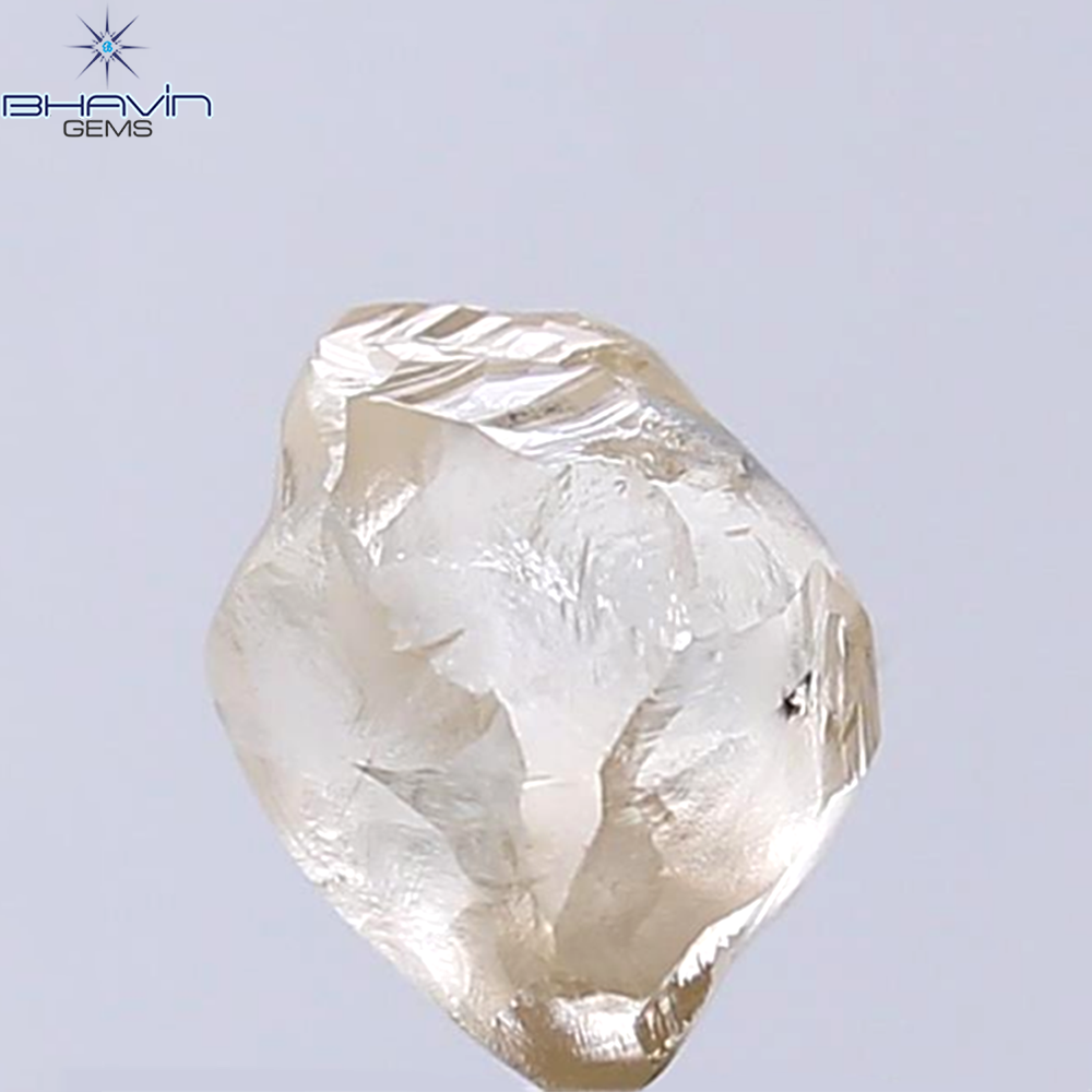 2.58 CT Rough Shape Natural Diamond Brown Color SI1 Clarity (8.12 MM)