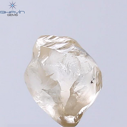 2.58 CT Rough Shape Natural Diamond Brown Color SI1 Clarity (8.12 MM)