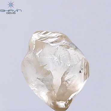 2.58 CT Rough Shape Natural Diamond Brown Color SI1 Clarity (8.12 MM)