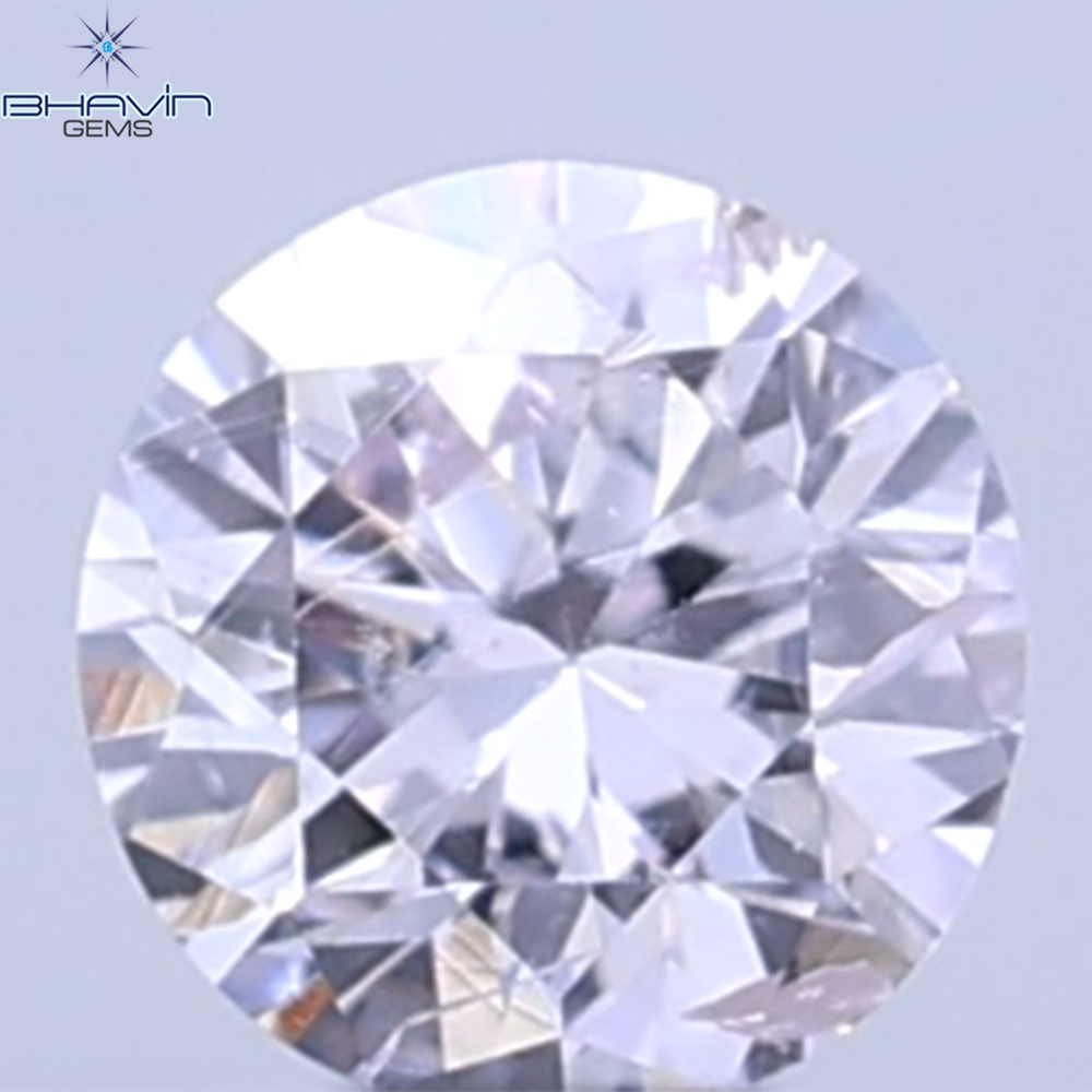 0.04 CT Natural Round Diamond Pink Color Clarity SI (2.0 MM)