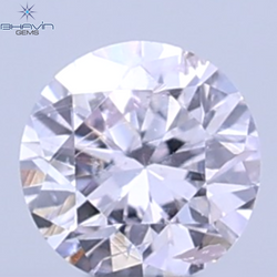0.04 CT Natural Round Diamond Pink Color Clarity SI (2.0 MM)