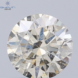 0.18 CT ラウンド ローズ カット シェイプ 天然ダイヤモンド ピンク色 I2 クラリティ (3.86 MM)