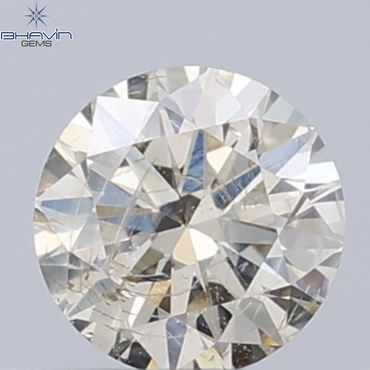 0.25 CT Natural Round Diamond Brown Color Clarity I1 (4.12 MM)