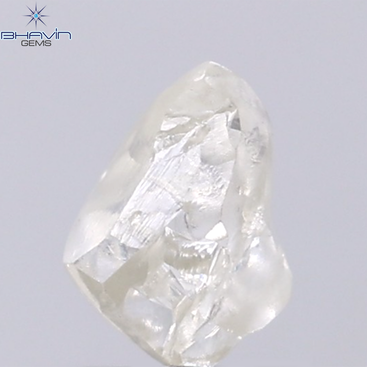 1.21 CT Natural Rough Diamond White Color Clarity VS (7.46 MM)