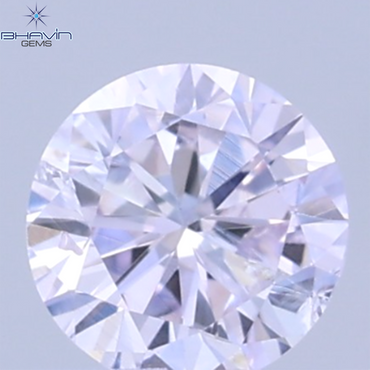 0.07 CT Natural Round Diamond Pink Color Clarity SI2 (2.6 MM)