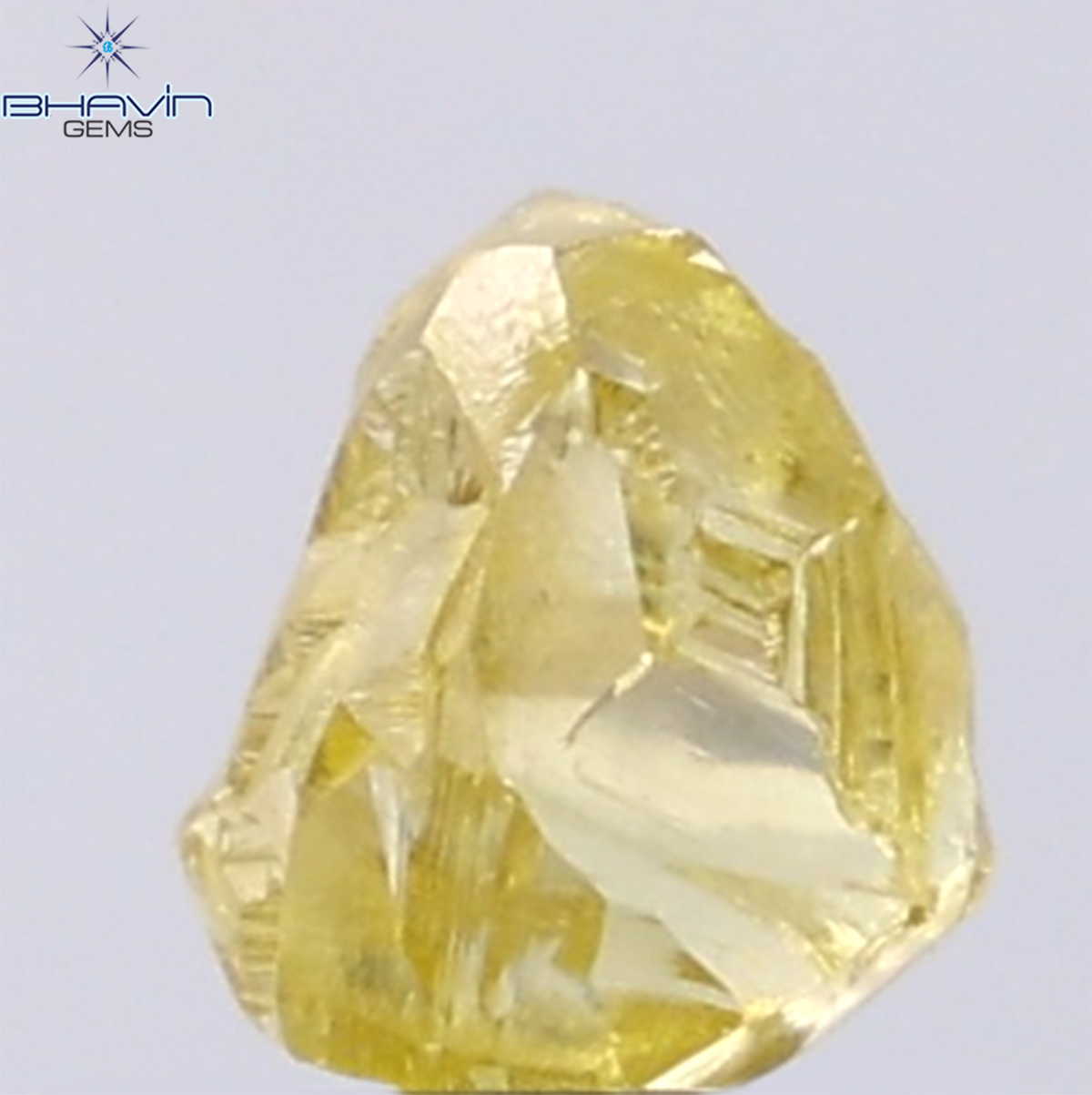 1.12 CT Natural Rough Diamond Enhanced Yellow Color Clarity VS (6.61 MM)