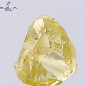 1.12 CT Natural Rough Diamond Enhanced Yellow Color Clarity VS (6.61 MM)