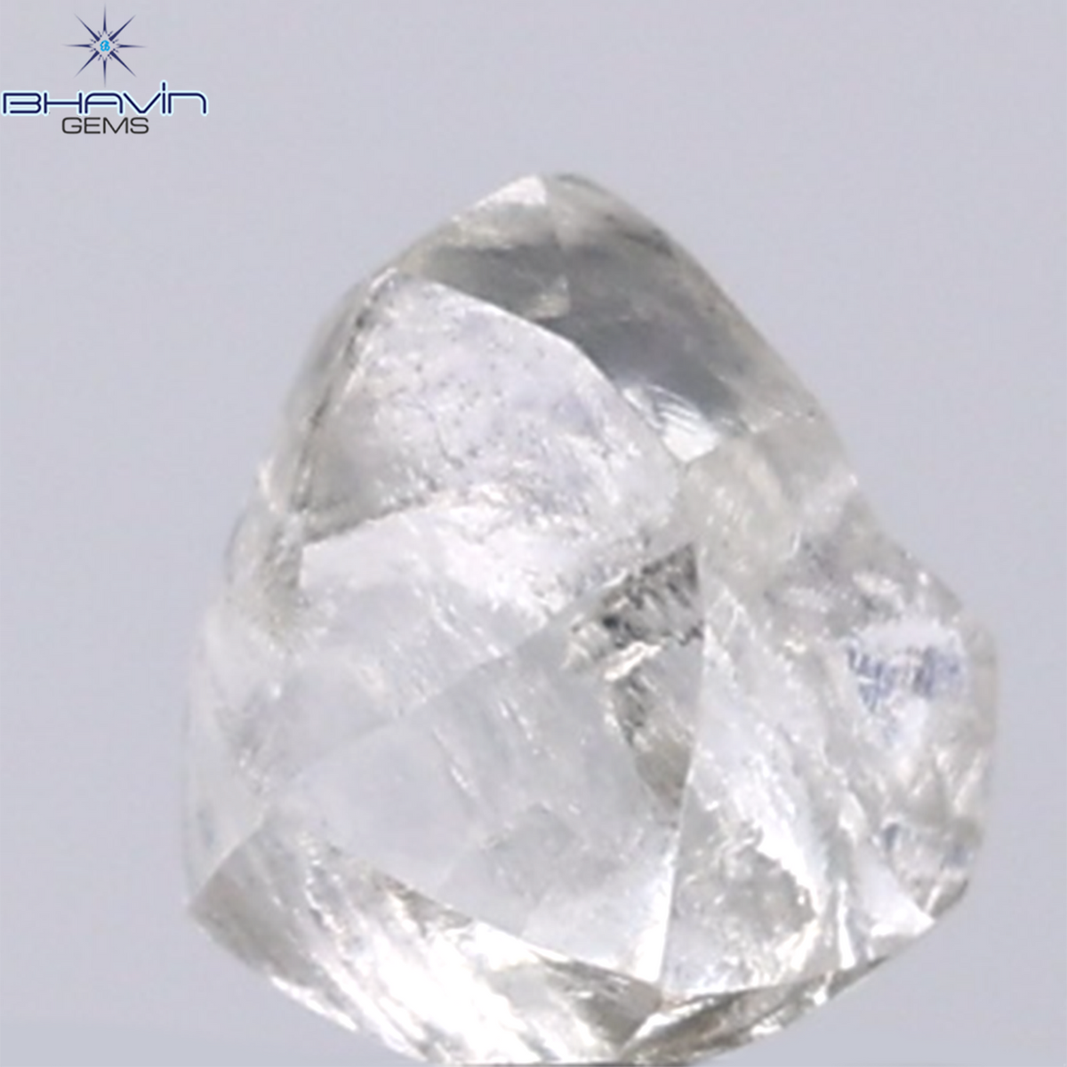 0.92 CT Natural Rough Diamond Grey Color Clarity VS (5.95 MM)