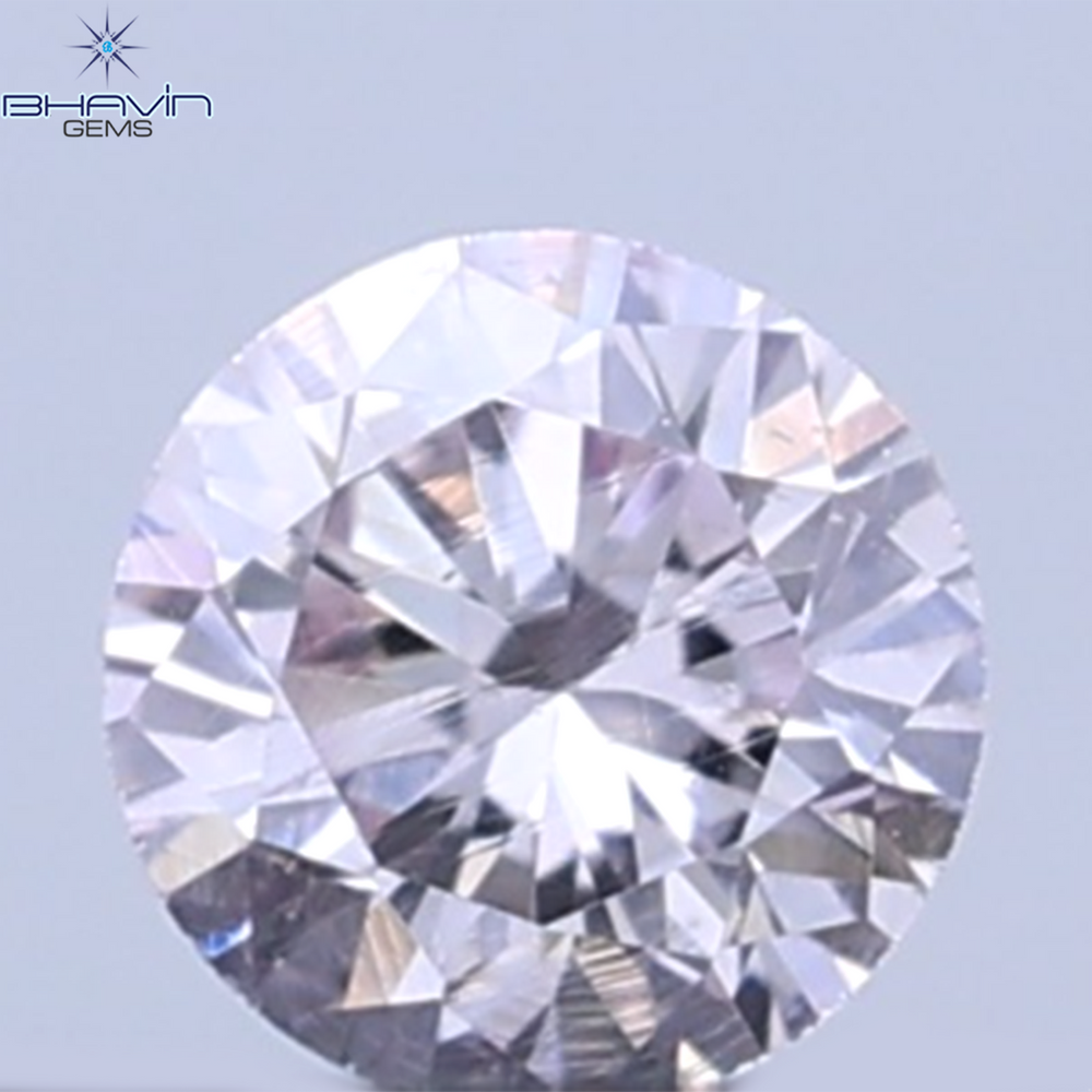 0.04 CT Natural Round Diamond Pink Color Clarity SI2 (2.0 MM)