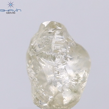 1.57 CT Natural Rough Diamond Yellow Color Clarity VS (5.75 MM)