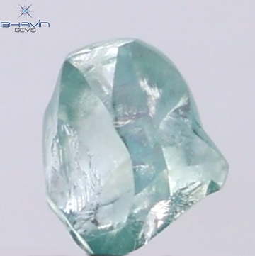 0.96 CT Natural Rough Diamond Enhanced Blue Color Clarity VS (6.24 MM)