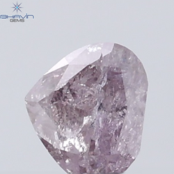 0.23 CT Heart Diamond Natural Pink Color I3 Clarity (4.07 MM)