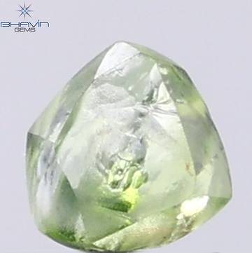 0.99 CT Natural Rough Diamond Enhanced Green Color Clarity VS (5.89 MM)