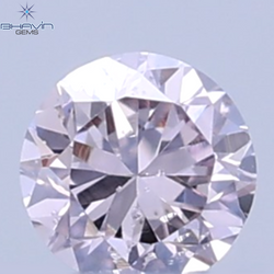 0.03 CT Natural Round Diamond Pink Color Clarity SI (1.90 MM)
