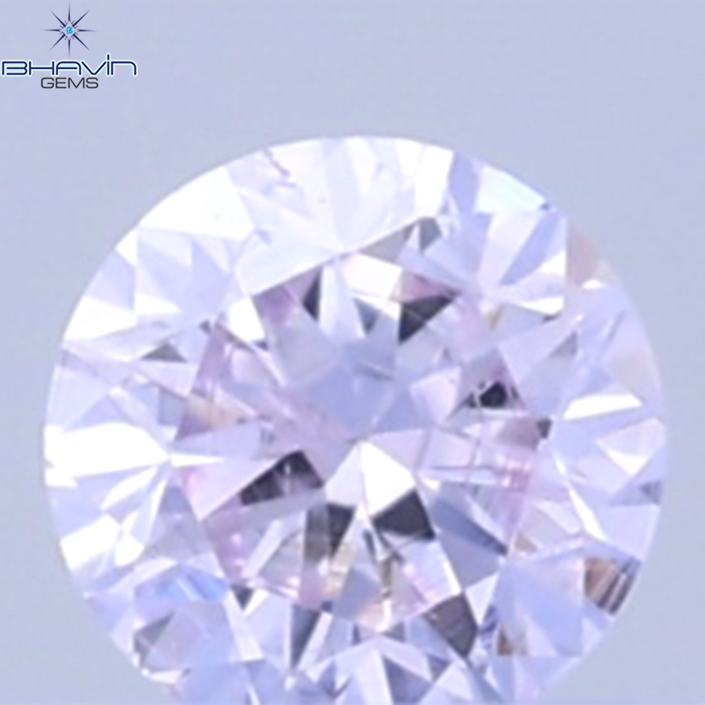 0.03 CT Natural Round Diamond Pink Color Clarity VS2 (1.9 MM)