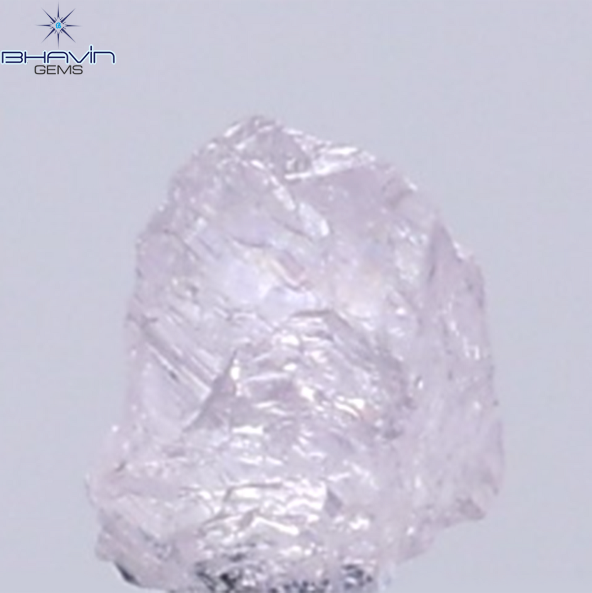 0.15 CT Natural Rough Diamond Pink Color Clarity SI (3.33 MM)