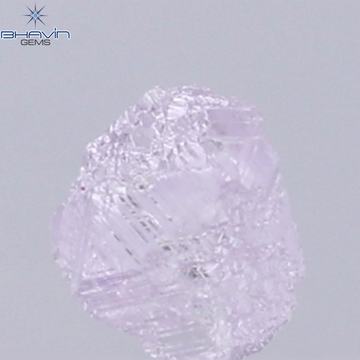 0.37 CT Natural Rough Diamond Pink Color Clarity VS (4.72 MM)