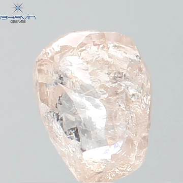 0.82 CT Natural Rough Diamond Pink Color Clarity VS (5.96 MM)