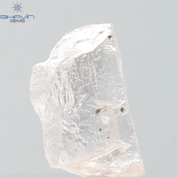 0.63 CT Natural Rough Diamond Pink Color Clarity SI (6.60 MM)