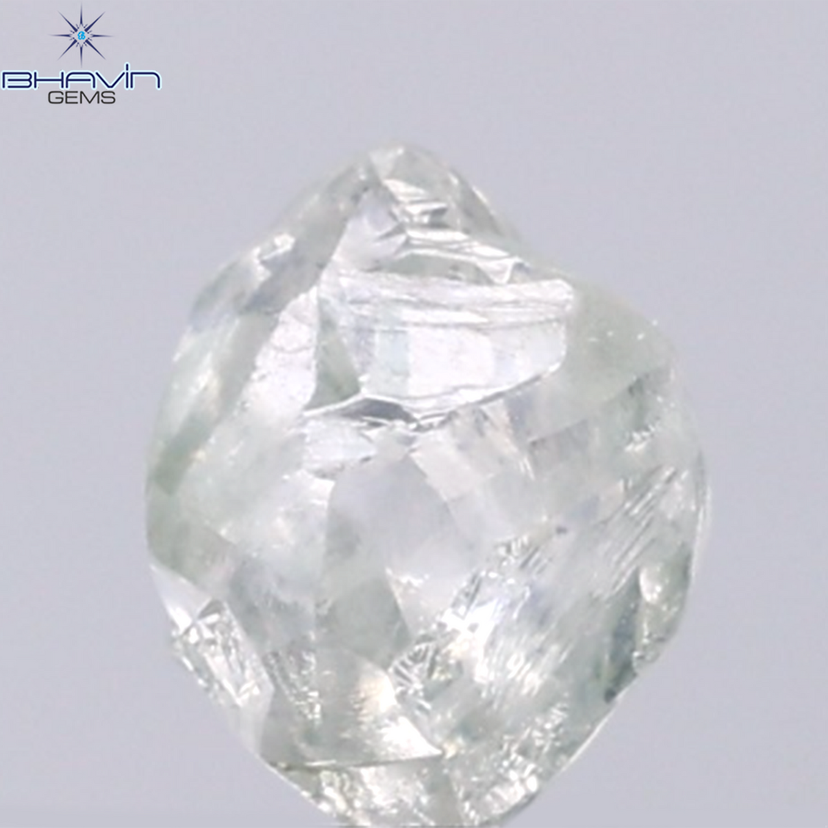 0.93 CT Natural Rough Diamond Green Color Clarity VS (6.74 MM)