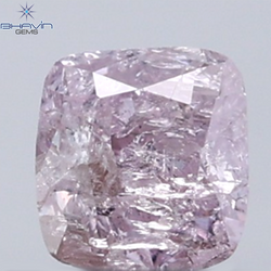 0.20 CT Radiant Diamond Natural Pink Color I3 Clarity (3.06 MM)