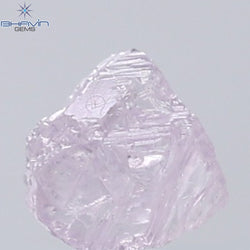 0.52 CT Rough Shape Natural Diamond Pink Color (5.12 MM)