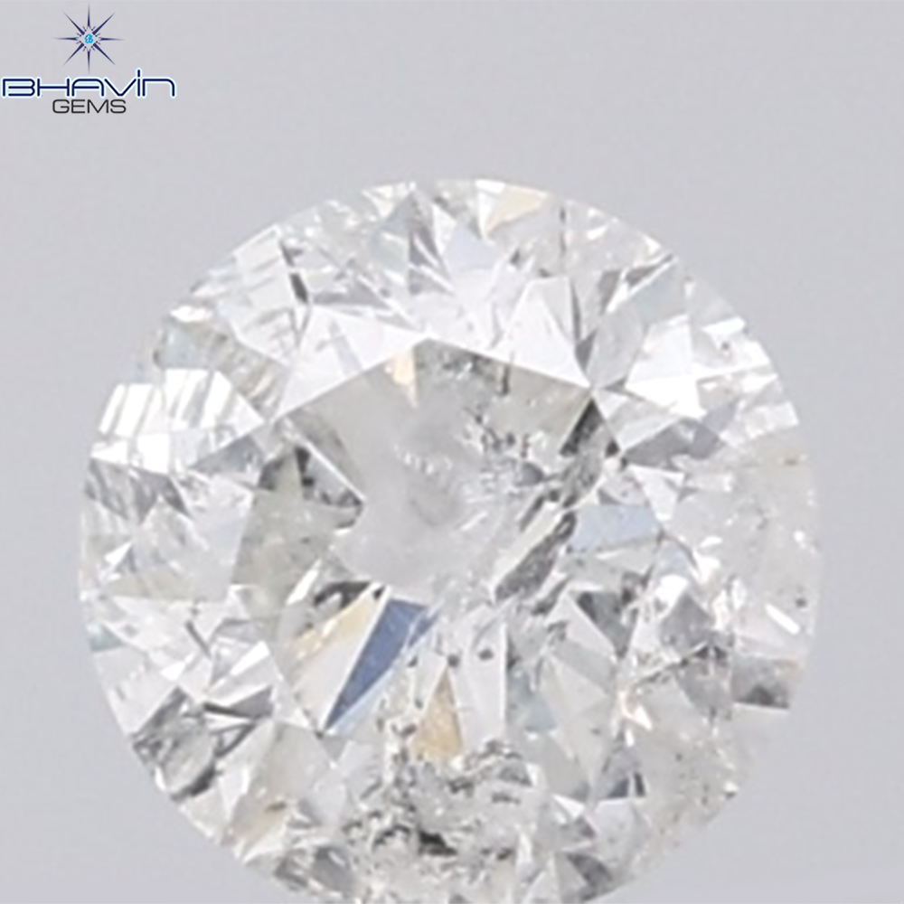 0.50 CT Round Shape Natural Diamond White Color I3 Clarity (5.04 MM)
