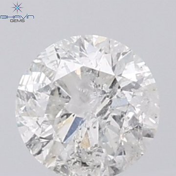 0.50 CT Round Shape Natural Diamond White Color I3 Clarity (5.04 MM)