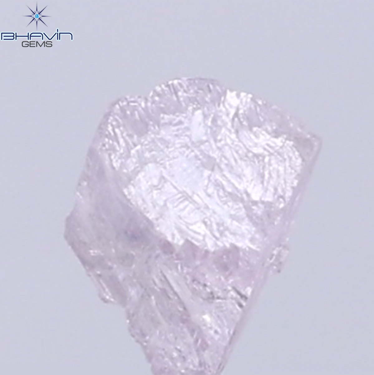 0.22 CT Natural Rough Diamond Pink Color Clarity VS (4.56 MM)