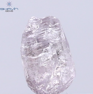 0.37 CT Natural Rough Diamond Pink Color Clarity I1 (5.40 MM)