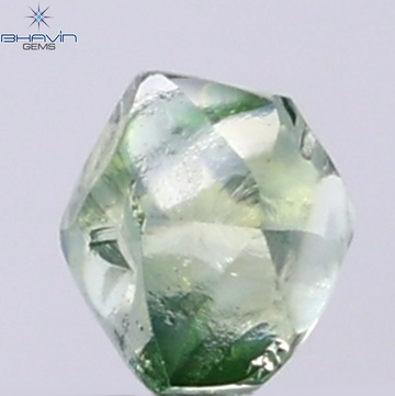 1.21 CT Natural Rough Diamond Enhanced Green Color Clarity VS (6.32 MM)