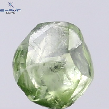 0.93 CT Natural Rough Diamond Enhanced Green Color Clarity VS (6.40 MM)