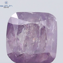 0.36 CT Radiant Diamond Natural Pink Color I3 Clarity (3.92 MM)