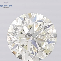 1.00 CT Rough Shape Natural Diamond White Color I1 Clarity (6.30 MM)