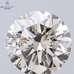 0.24 CT Natural Round Diamond Brown Color Clarity SI (4.00 MM)