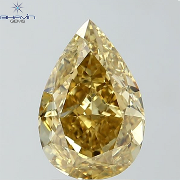 GIA認定 1.27 CT クッションダイヤモンド イエローカラー 天然ダイヤモンド VS1 クラリティ (5.97 MM)