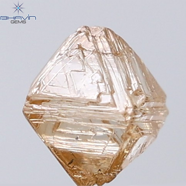 1.55 CT Rough Shape Natural Diamond Brown Color SI1 Clarity (6.21 MM)