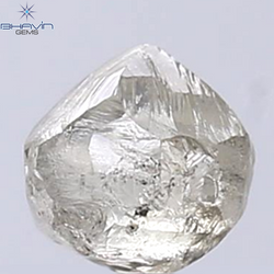 1.12 CT Rough Shape Natural Diamond Brown Color SI2 Clarity (5.40 MM)