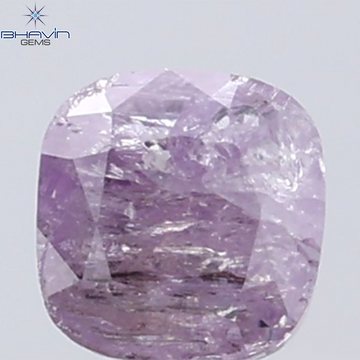 0.38 CT Cushion Diamond Natural Pink Color I3 Clarity (3.52 MM)