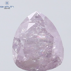 0.32 CT Pear Diamond Natural Pink Color I3 Clarity (4.31 MM)