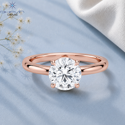 Classic Round Cut Solitaire Ring with Timeless Four-Prong Setting