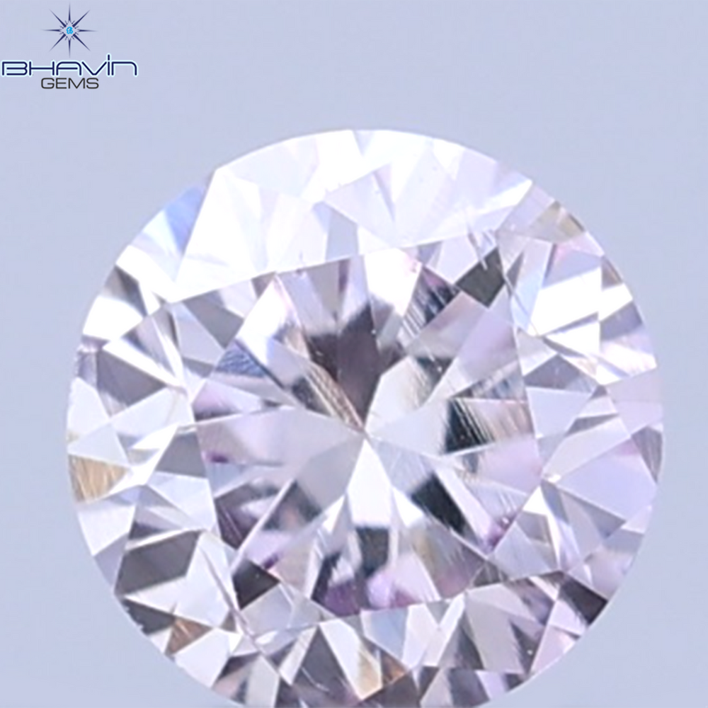 0.08 CT Natural Round Diamond Pink Color Clarity VS1 (2.70 MM)