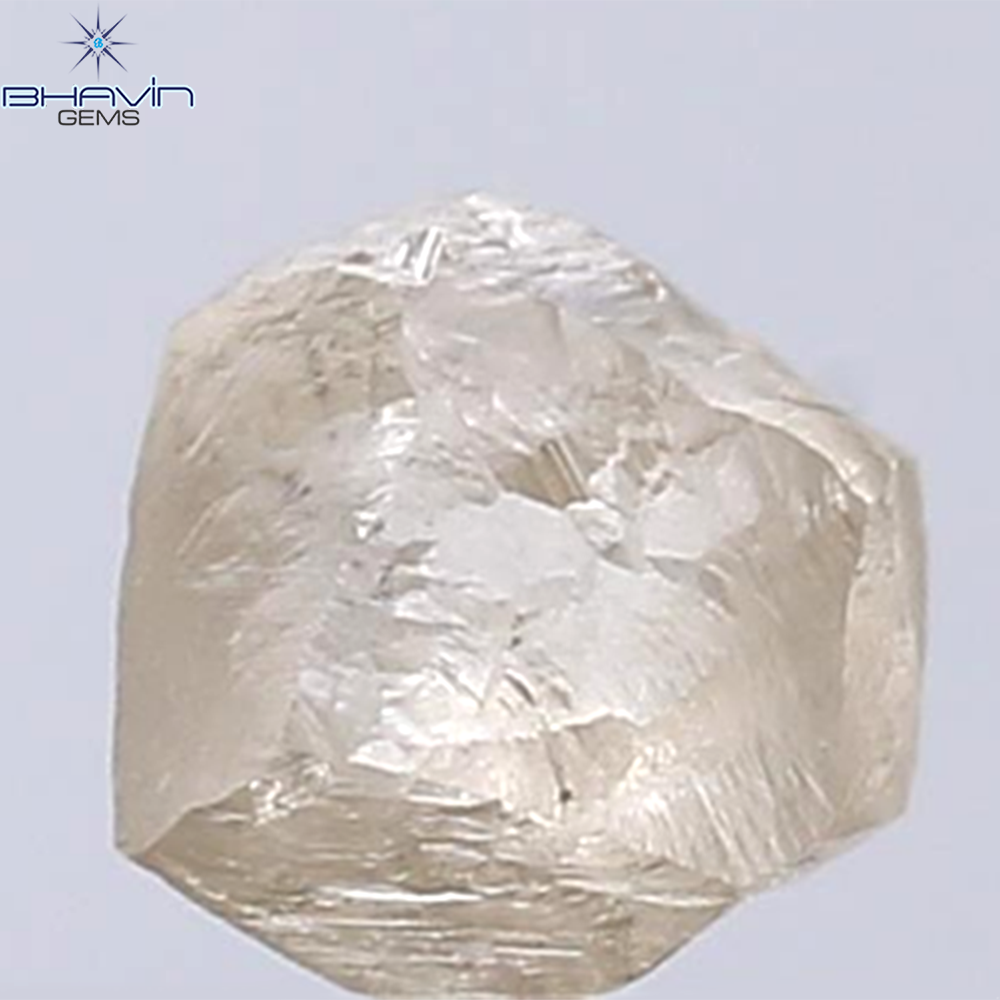 1.31 CT Rough Shape Natural Diamond Brown Color VS2 Clarity (6.26 MM)